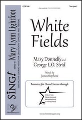 White Fields Two-Part choral sheet music cover